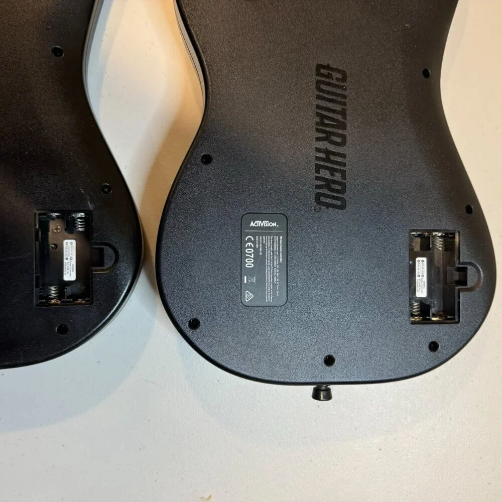 Guitar Hero Wireless Controllers Lot of 2 No Straps and Dongles Untested 0000654